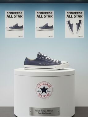 CONVERSE All Star Low Top In Ox Navy Sz 9.5 Men 11.5 Womens